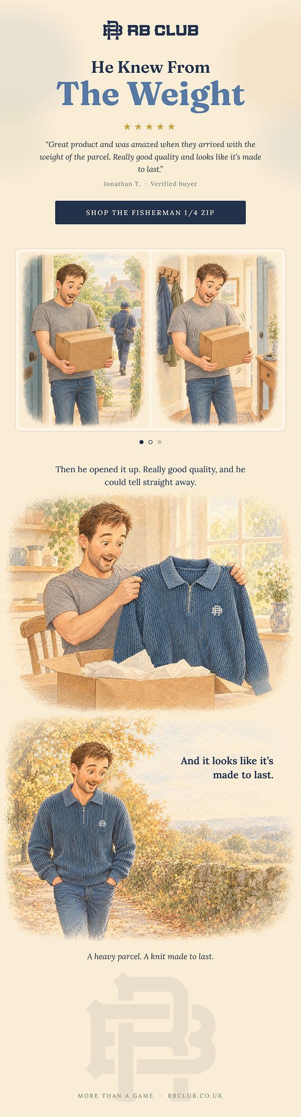 Customer review story